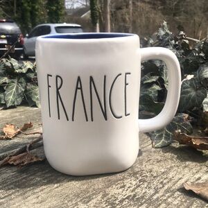 Rae Dunn France Eiffel Tower Paris Mug in Cream & Navy 💙🤍☕️🇫🇷
